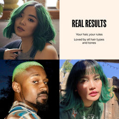 Overtone Emerald Envy hair masque jar highlights nourishing color-depositing formula