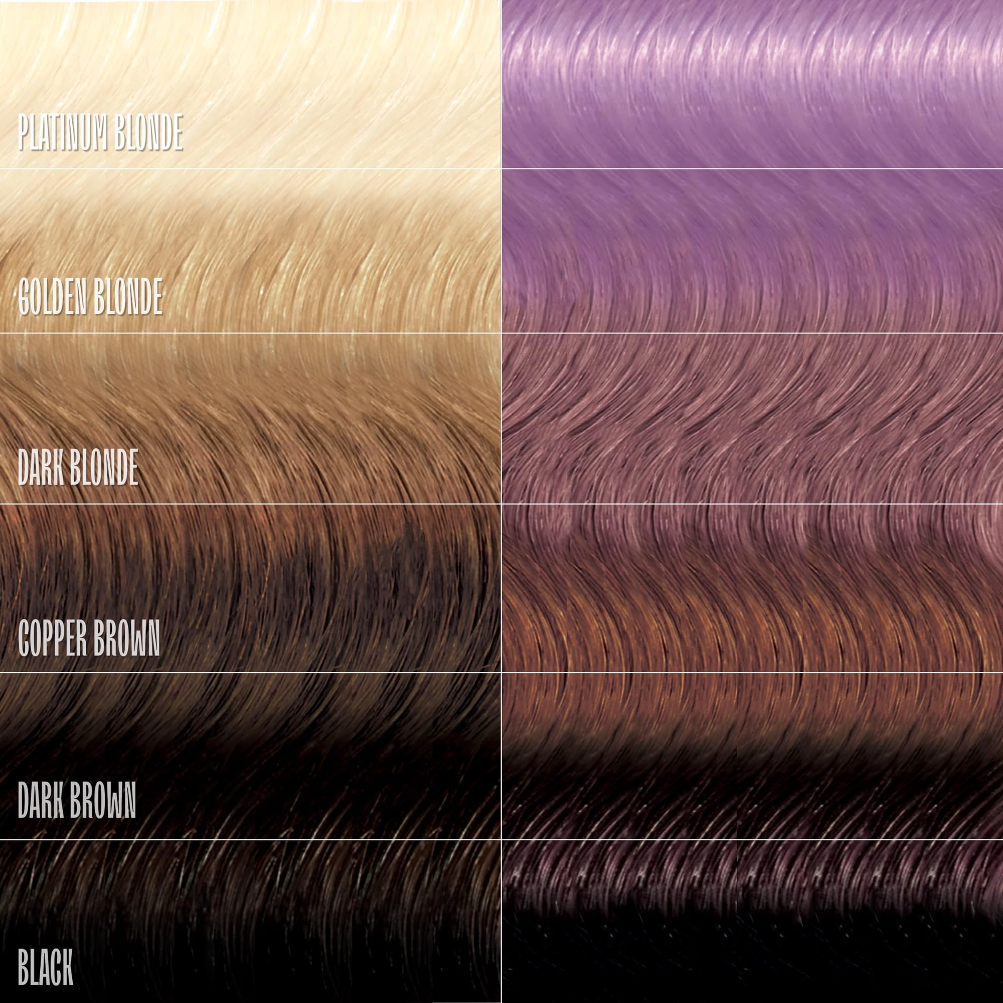 overtone lilac lotus results on brown hair showing vibrant tone and coverage.