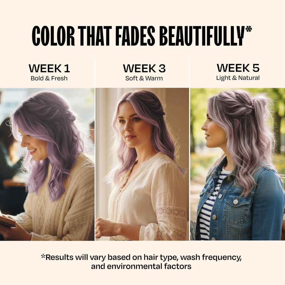 overtone lilac lotus after-use shine and fade-resistant color.