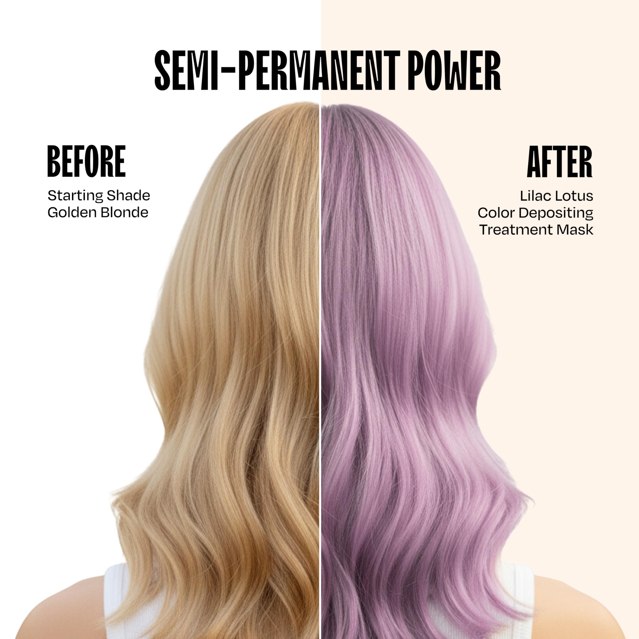 overtone lilac lotus applying color to dry hair for even saturation.