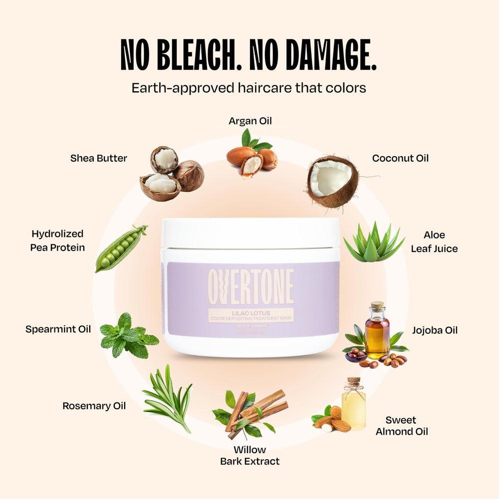 overtone lilac lotus vegan cruelty-free packaging emphasizes ethical care.