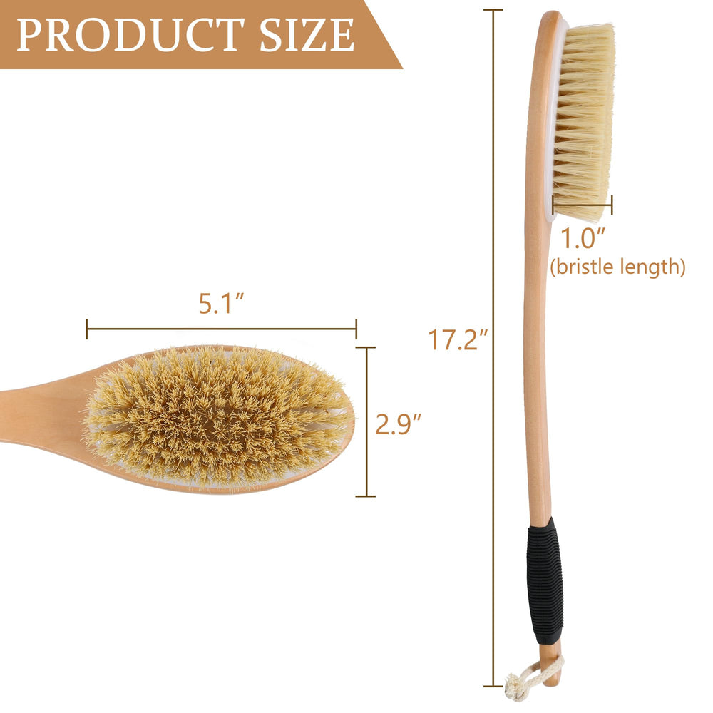 OWIIZI back scrubber hanging rope enables easy storage after showers.