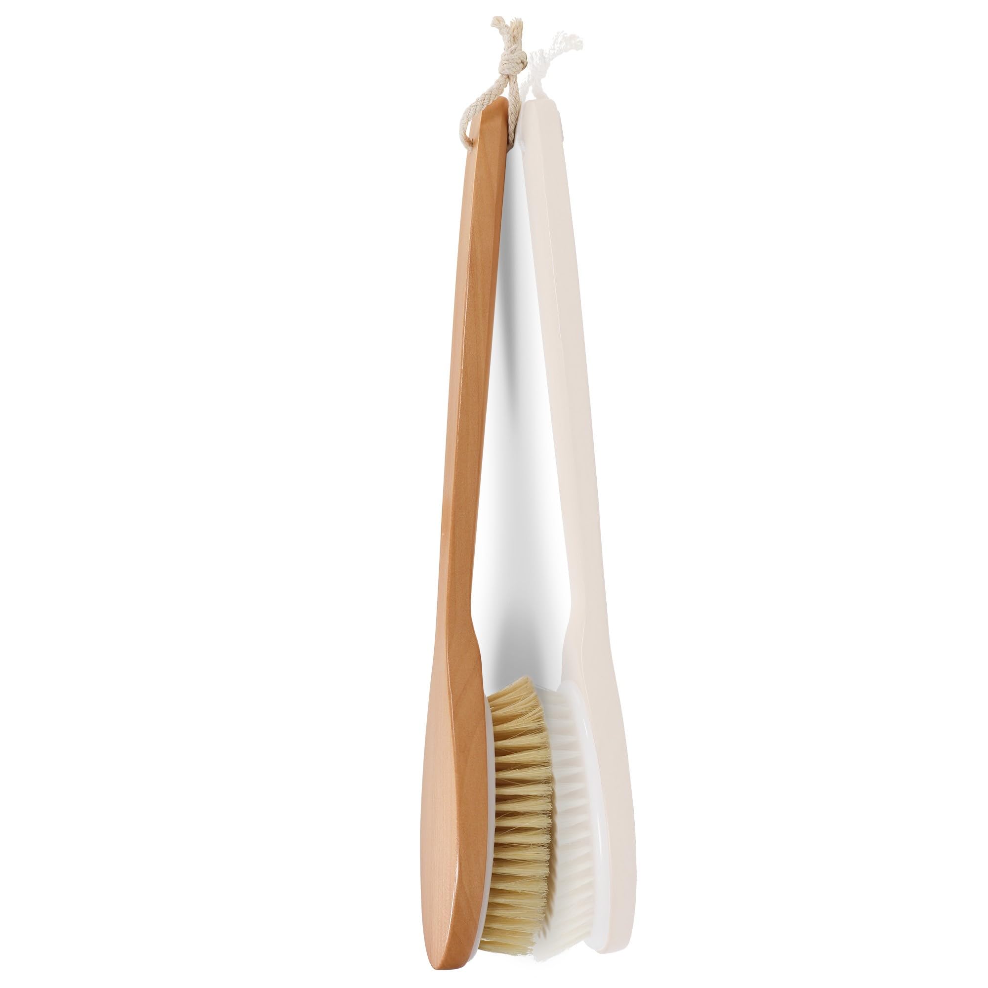OWIIZI bath brush soft bristles deliver gentle exfoliation during wet or dry routines.