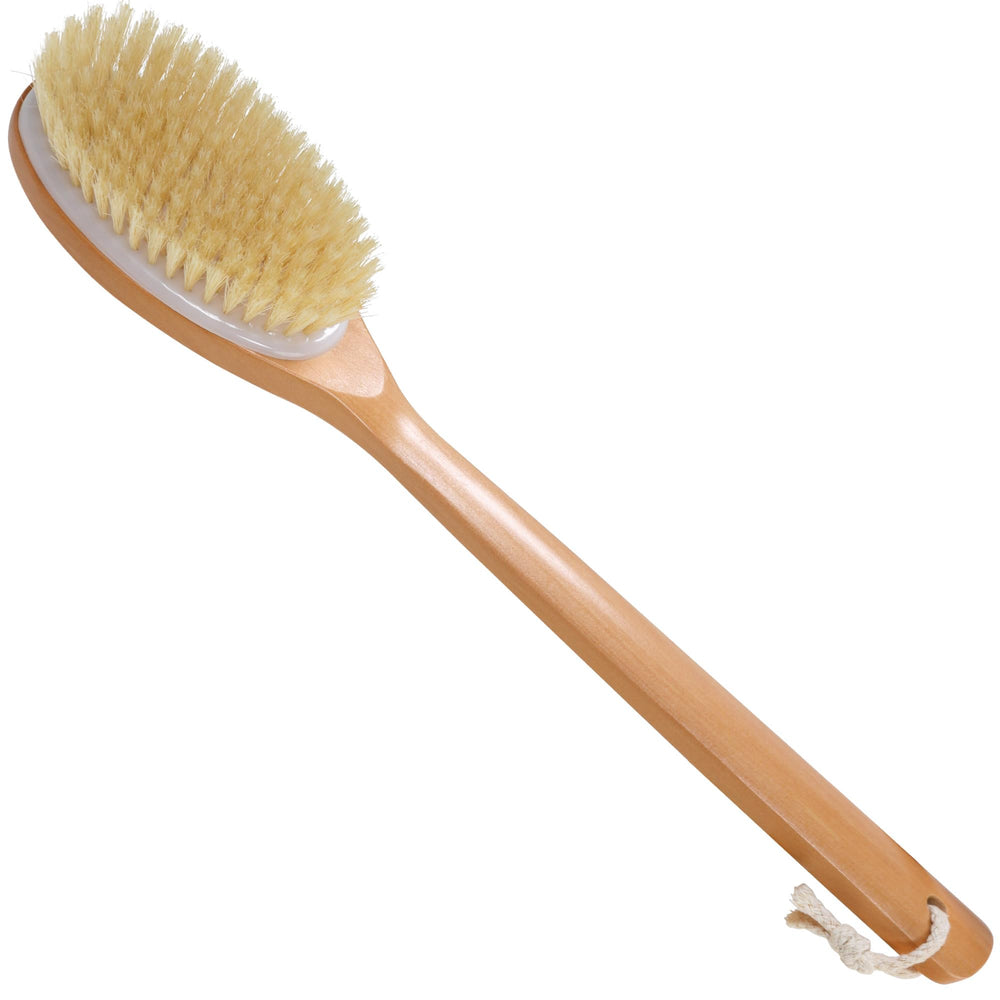 OWIIZI bath brush is suited for both wet and dry use to enhance routines.