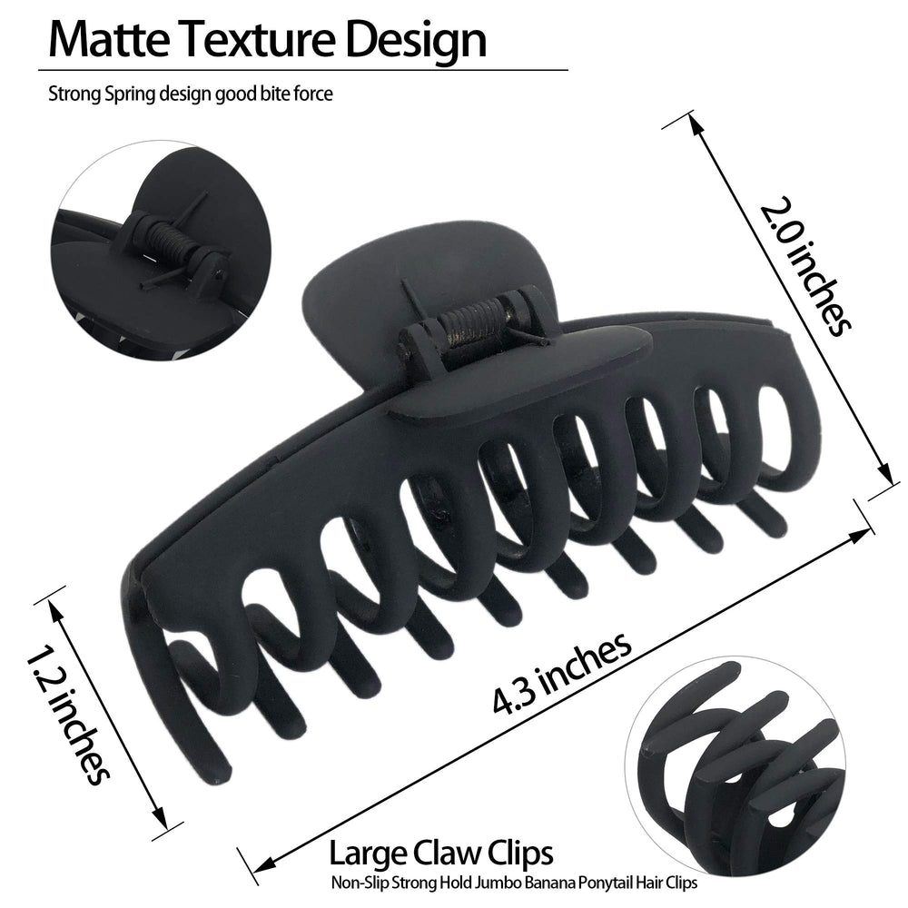 OWIIZI hair clip non-slip jaw demonstrates reliable hold during workouts and daily routines