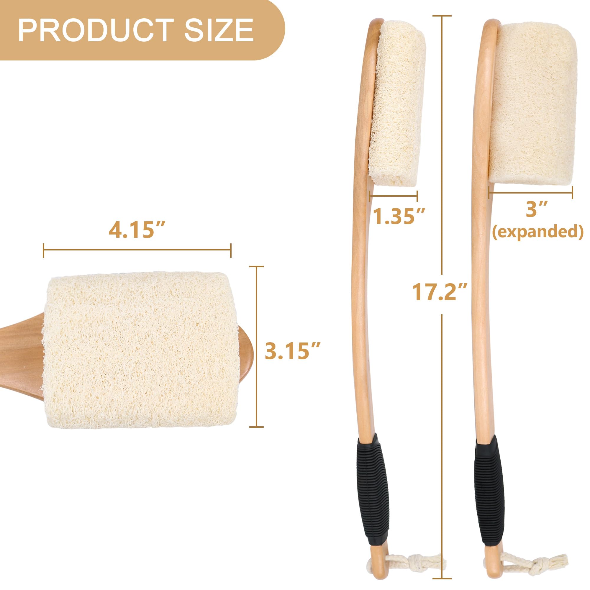 OWIIZI scrubber designed for wet or dry use in shower