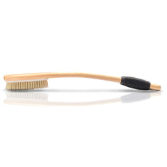 OWIIZI Bath Brush curved handle close-up highlighting anti-slip grip