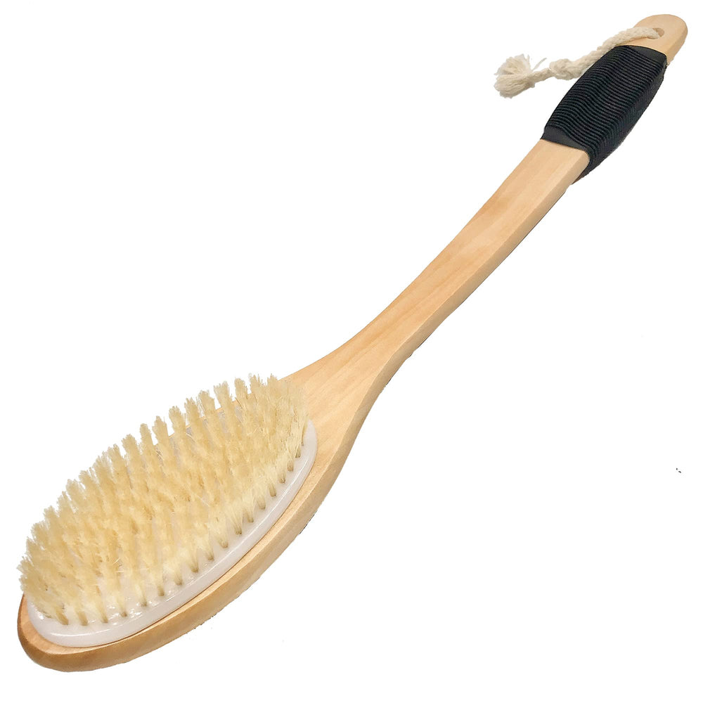 OWIIZI Bath Brush back-scrub close-up showing exfoliating bristles