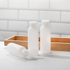 owlyee empty bottles 4-pack flip-cap for leak-free travel