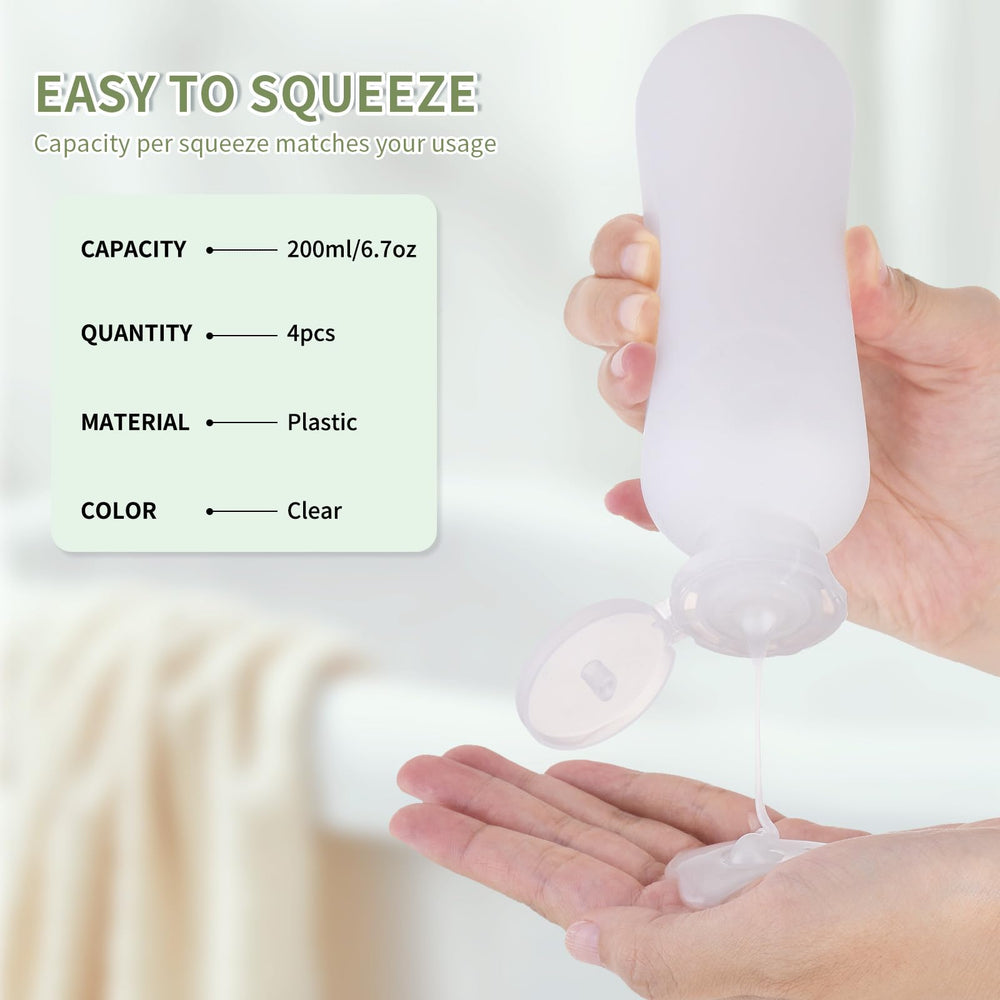 owlyee lightweight soft-plastic bottles easy to squeeze on the go