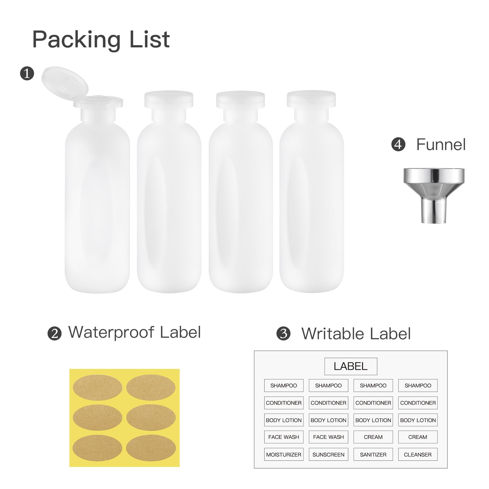owlyee multifunction travel containers store shampoo conditioner lotions