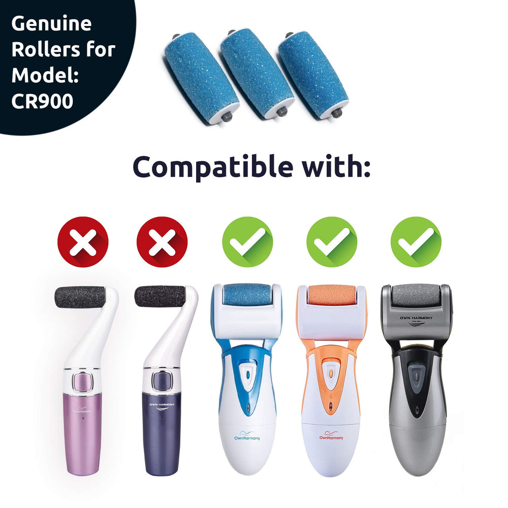 Own Harmony 360-degree blue roller rotation close-up for high-speed action