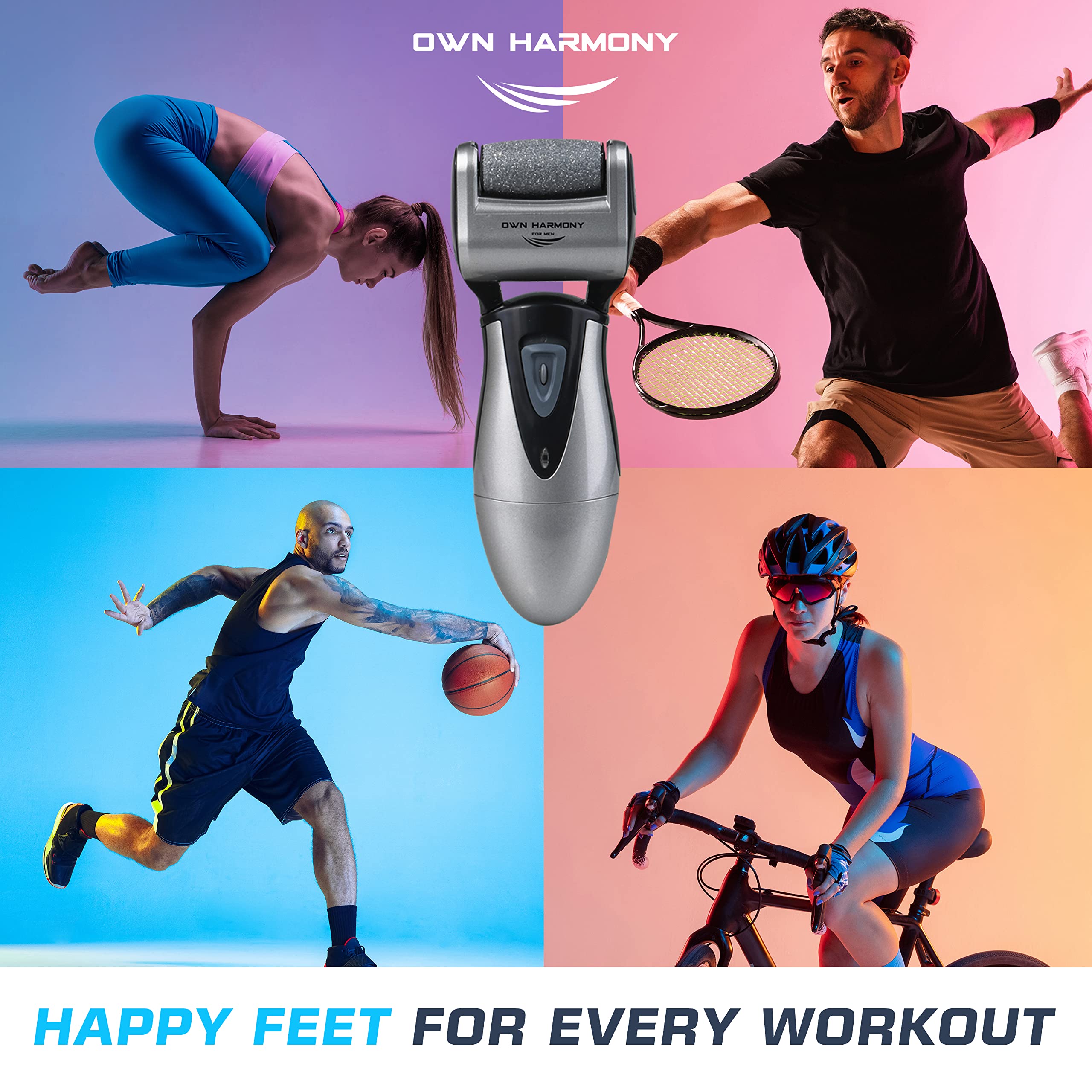 Own Harmony CR900 cleaning brush demonstrates simple maintenance after pedicure.