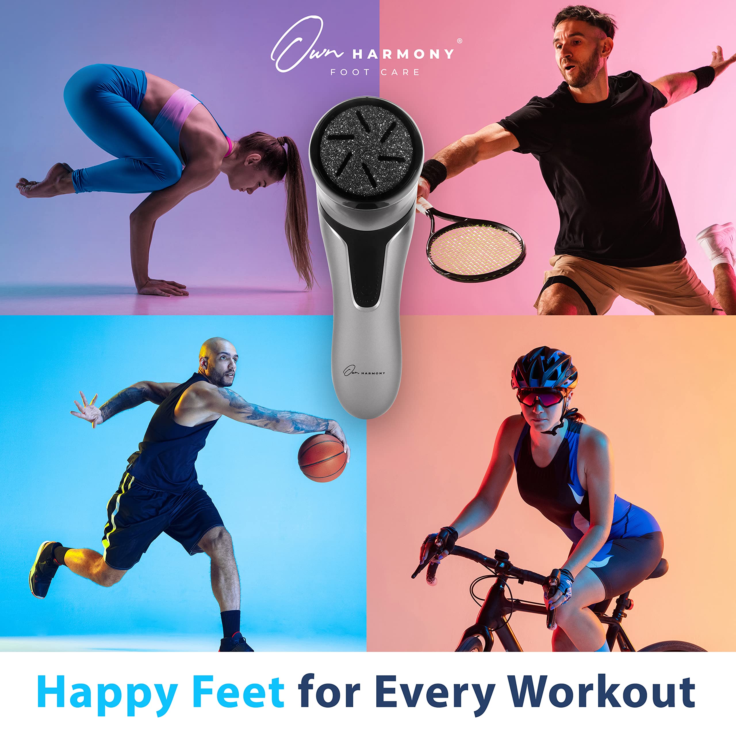 Own Harmony use-after-shower setup showing smooth glide on clean feet.