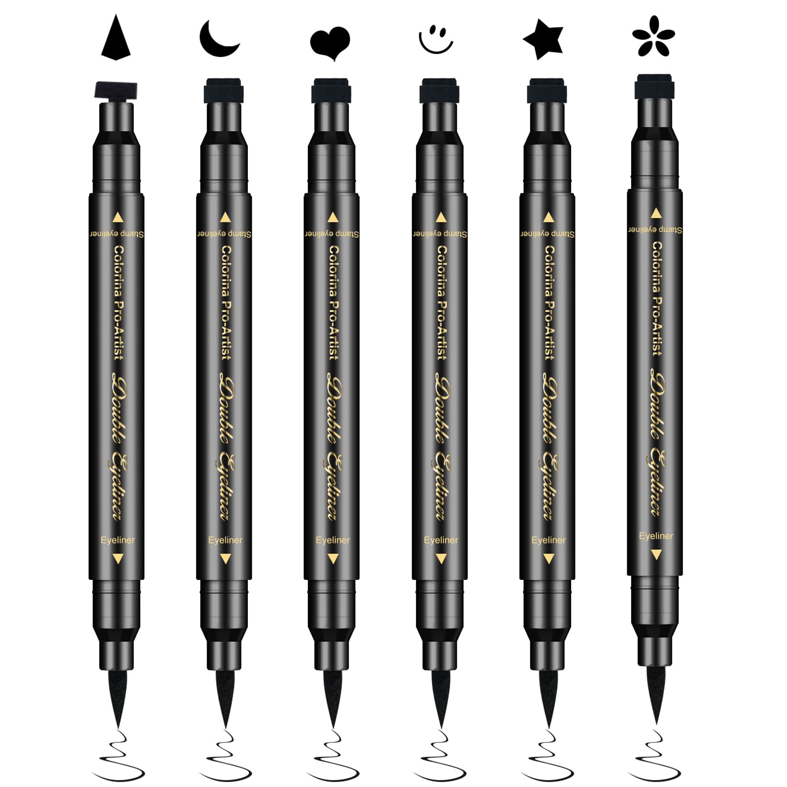 Ownest double-end eyeliner stamp for quick, precise eye makeup in one tool.