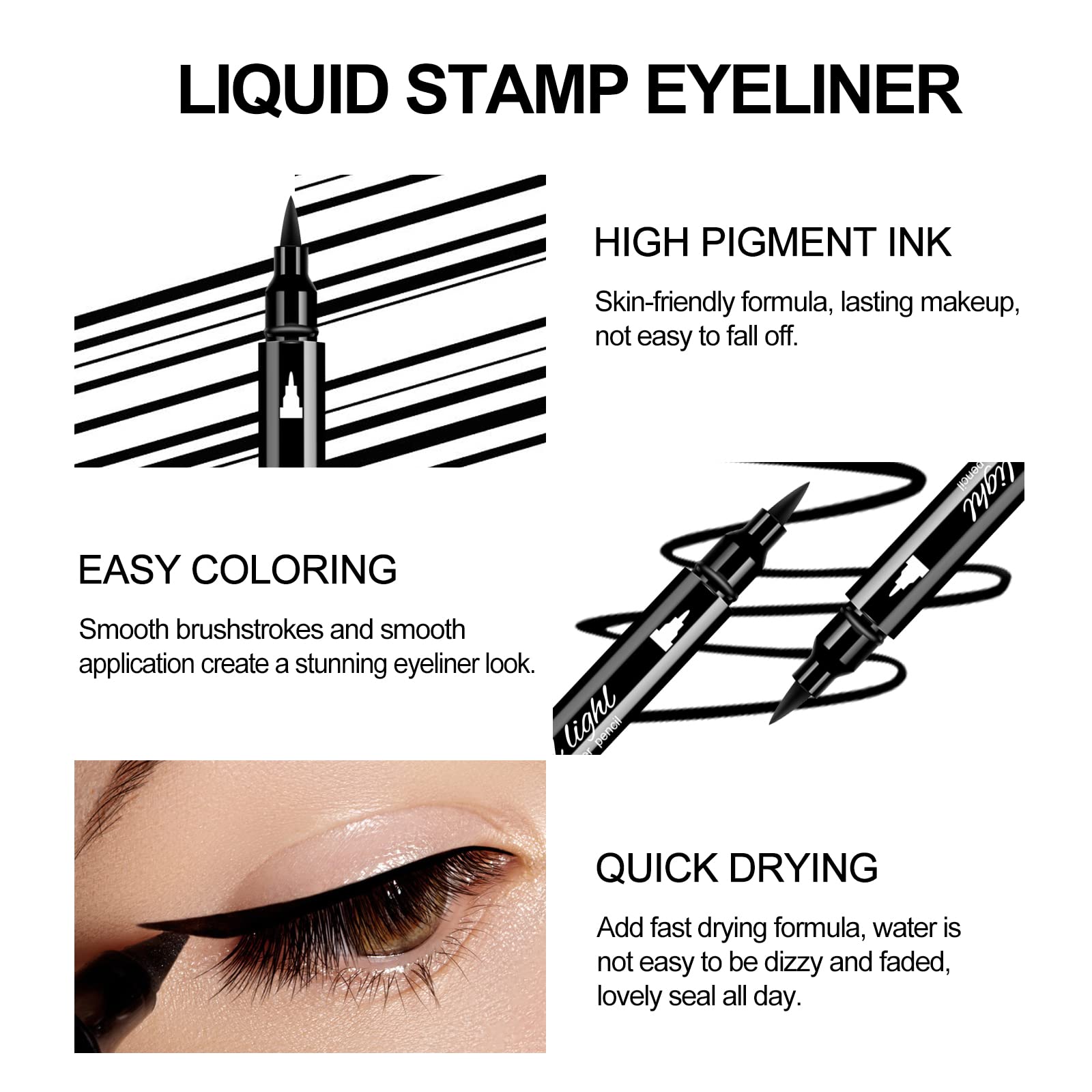Ownest gel felt-tip eyeliner pen offers soft control for beginners.