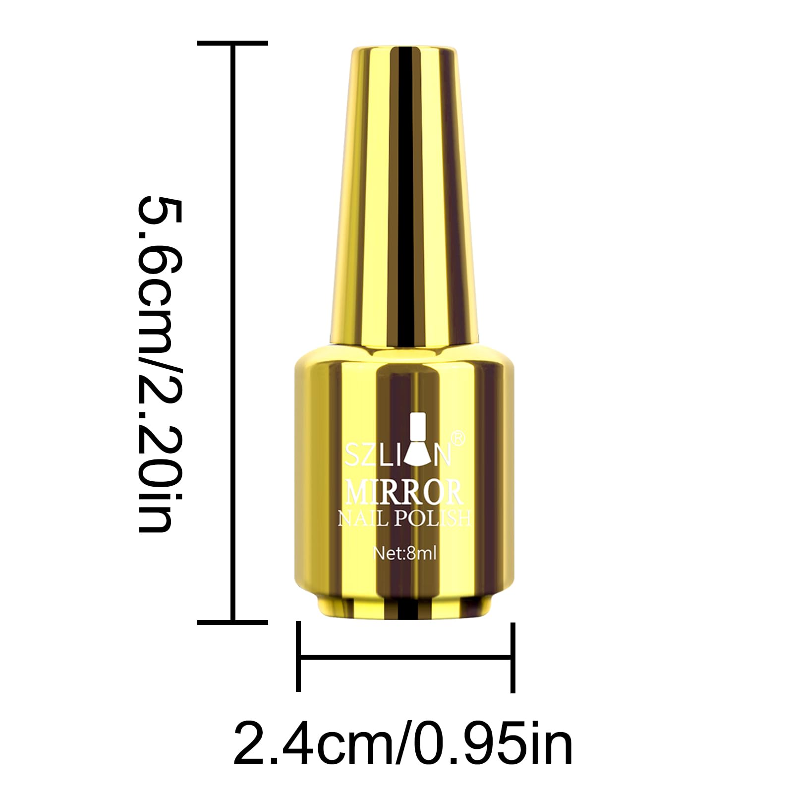 Ownest metallic shine finish closeup highlights long-lasting, radiant nails.