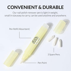Ownest Corrector Pen with cotton-tip refills enables quick corrections during nail art.