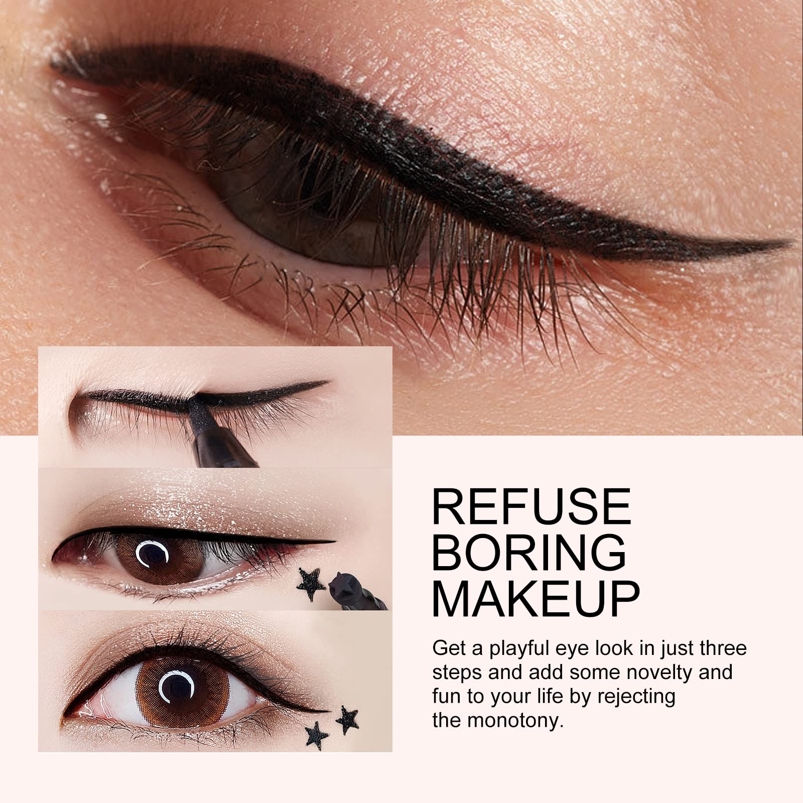 Ownest trio-pack eyeliner set provides versatile styles in one purchase.
