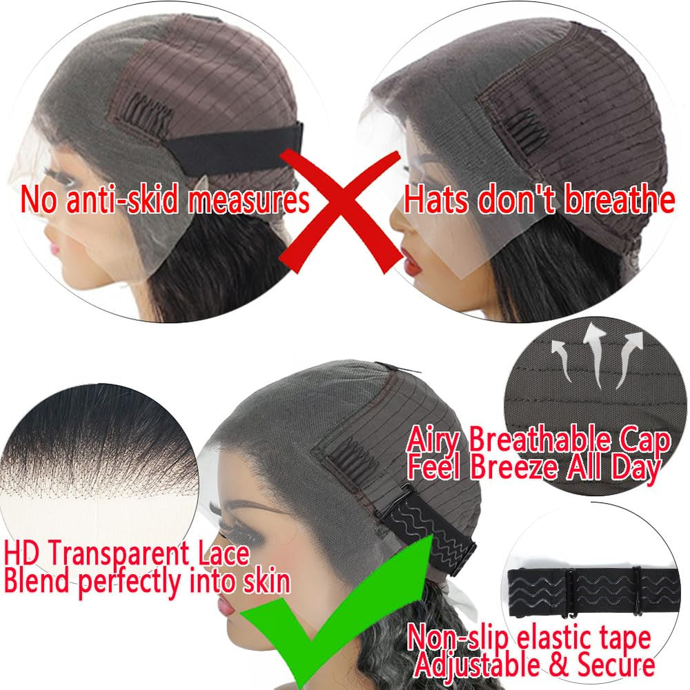 OWNROSE Swiss lace cap area illustrating breathable, secure fit