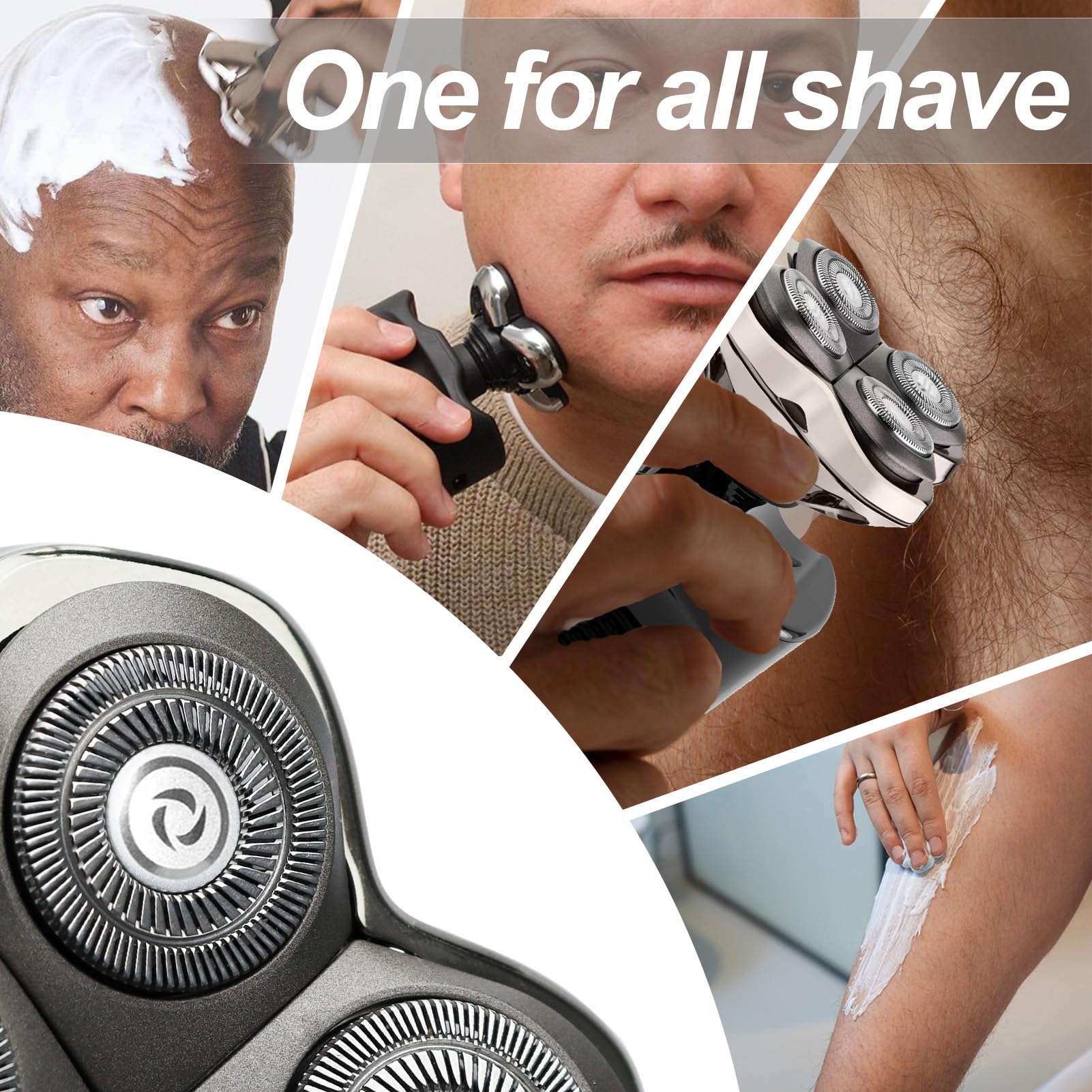 OXSITO Pro 4 head for Butterfly Kiss Pro front view—precise micro-edge shave