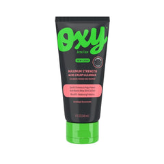 OXY Acne Maximum Action pack of two cleanser bottles.
