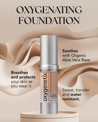 Oxygenetix foundation Taupe swirl on skin shows buildable, natural-looking coverage.