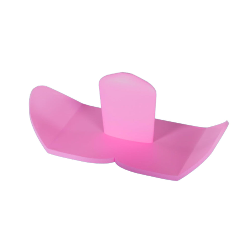OYS GLOW silicone lip cover on-hand for lip care during tanning sessions.