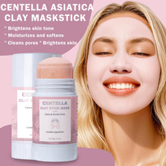 Oyshriola Centella Clay Mask Stick twist-up applicator enables precise, mess-free use.