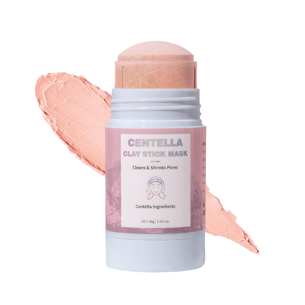 Oyshriola Centella Clay Mask Stick packaging shows mess-free, travel-friendly design.