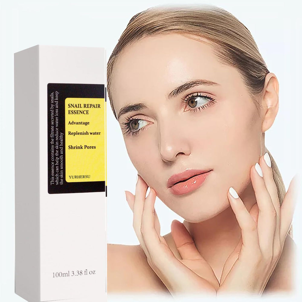 OYUFO snail mucin essence label close-up highlighting formula
