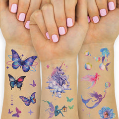 Ozepao easy-apply, quick-remove tattoos for simple party prep.