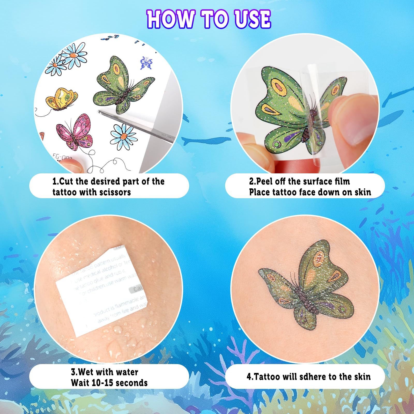 Ozepao glitter tattoos party-favors image captures easy gifts for events.