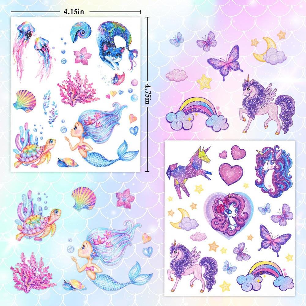 Ozepao glitter tattoos application process shows simple steps for quick, mess-free wear at parties