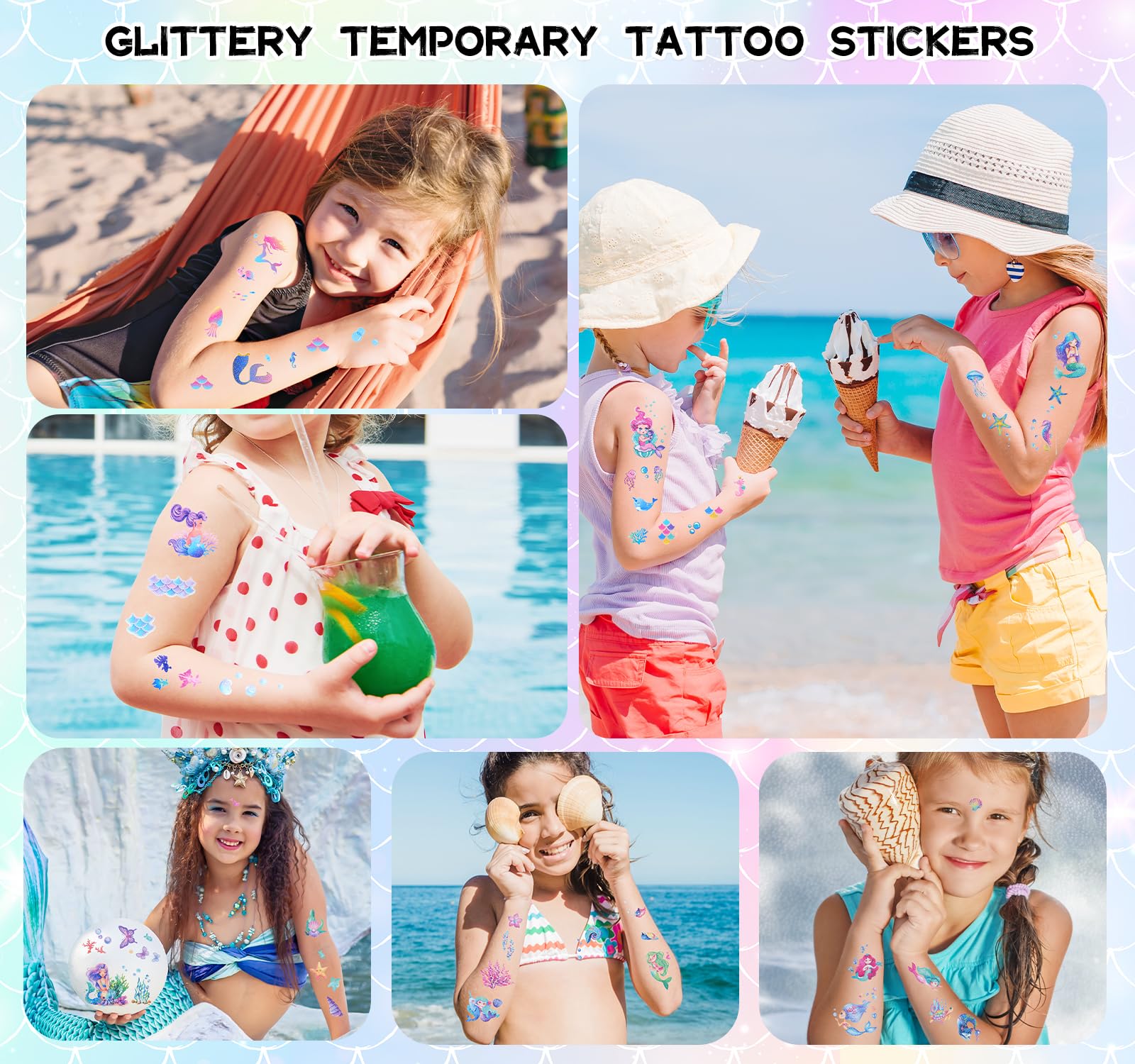 Ozepao waterproof tattoos last through beach days and showers, ideal for active kids