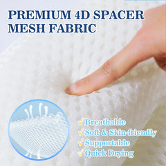 Ozyalo non-slip suction cups keep the pillow stable during baths.