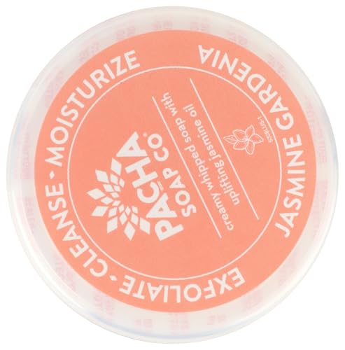 Pacha Soap Co Jasmine Gardenia Whipped Soap gift-ready packaging for gifting occasions.