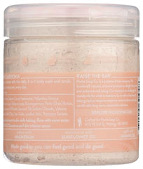 Pacha Soap Co Jasmine Gardenia Whipped Soap pour captures creamy lather for hands and bodies.