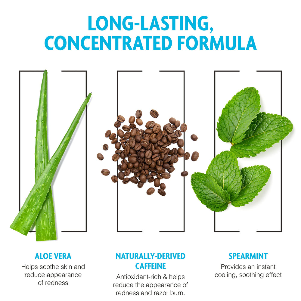 Pacific Shaving caffeinated aftershave with spearmint delivers cooling sensation during grooming