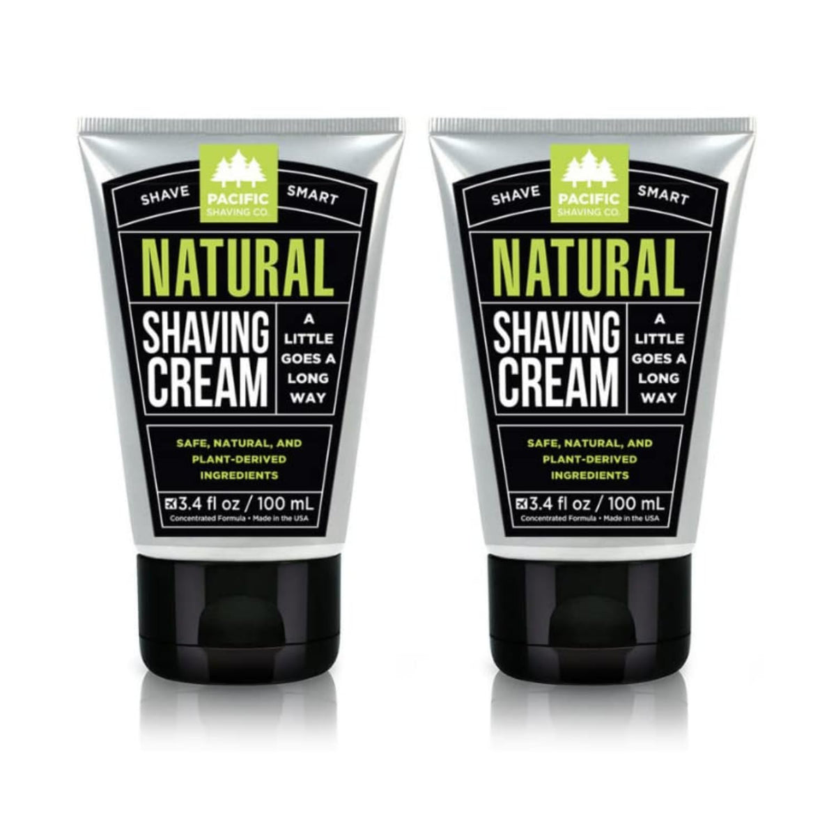 Pacific Shaving Company natural shaving cream close-up with shea butter for smooth glide.