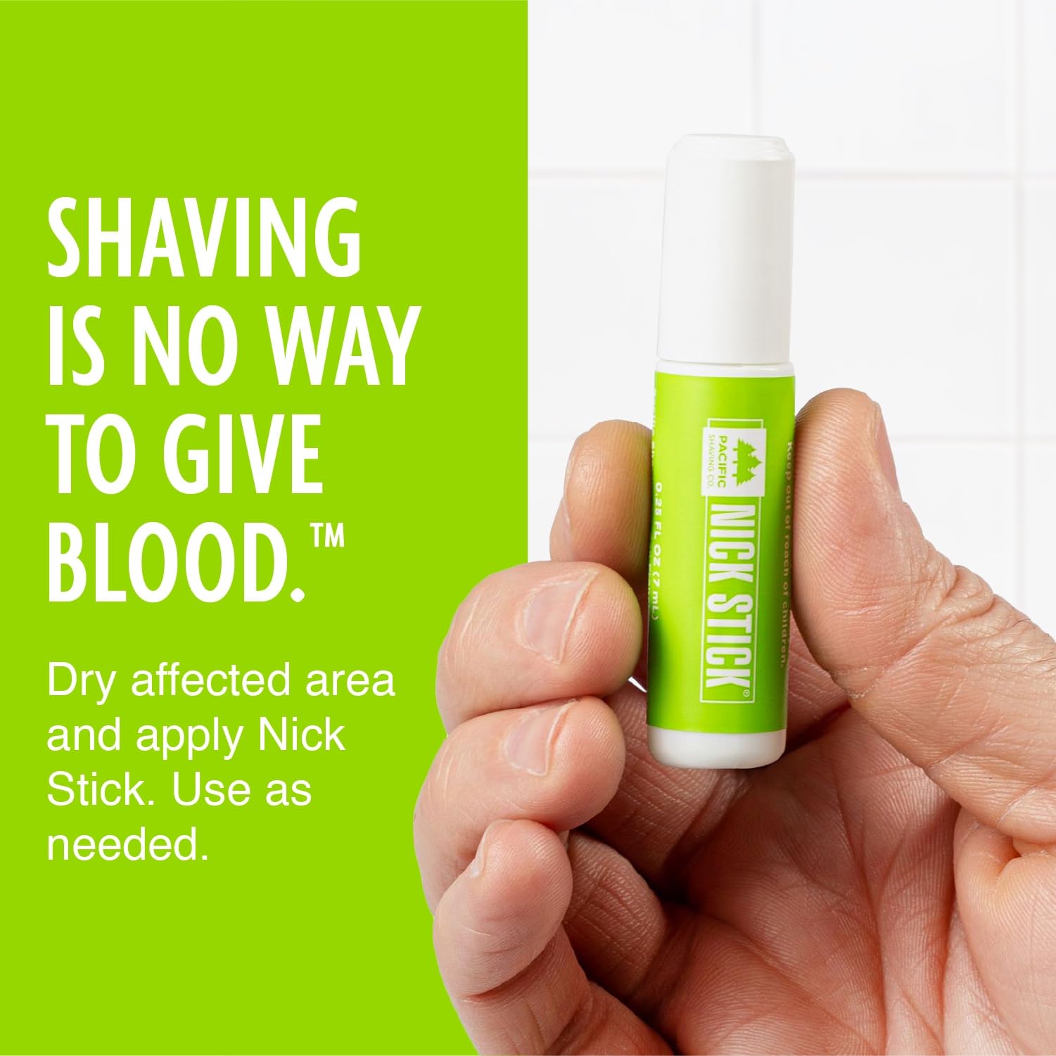 Pacific Shaving Nick Stick 3-pack fits in bags for road trips and daily routines.