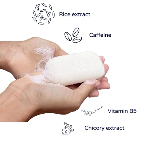 Pacific Spirit rice shampoo bar ingredients include inulin caffeine and vitamin B5 for scalp nourishment.