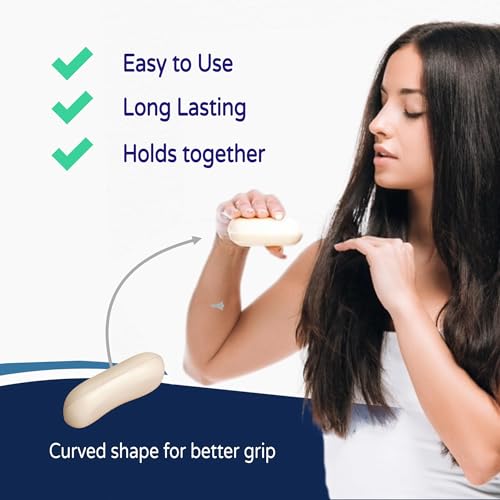 Pacific Spirit rice shampoo bar creates lather and spreads through hair during washing.