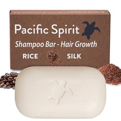 Pacific Spirit rice shampoo bar packaging emphasizes zero-waste design for eco-conscious shoppers.
