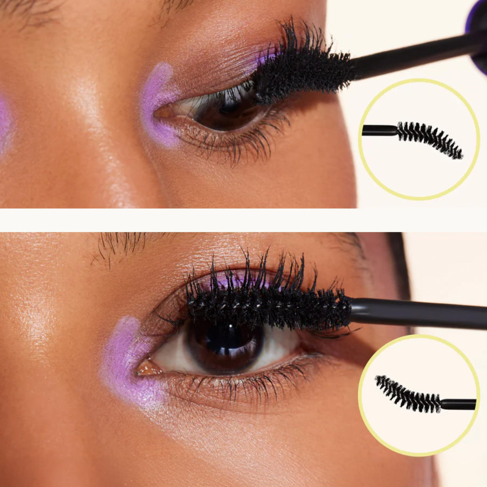 Pacifica Activist Curling Mascara resin film aiding curl formation