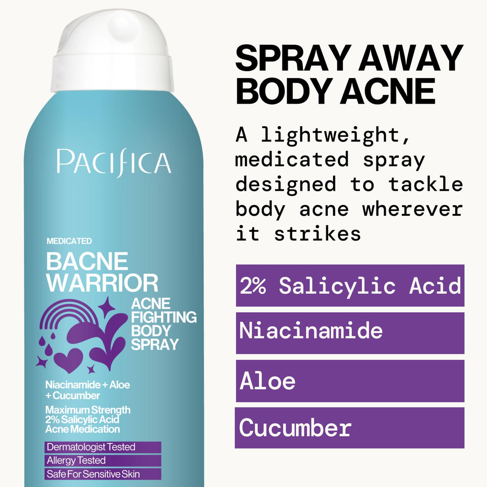 Pacifica Bacne Warrior vegan cruelty-free label for clean routine.