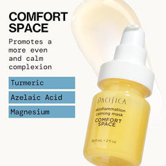 Pacifica Comfort Space mask azelaic acid and aloe visuals for hydration and barrier repair.