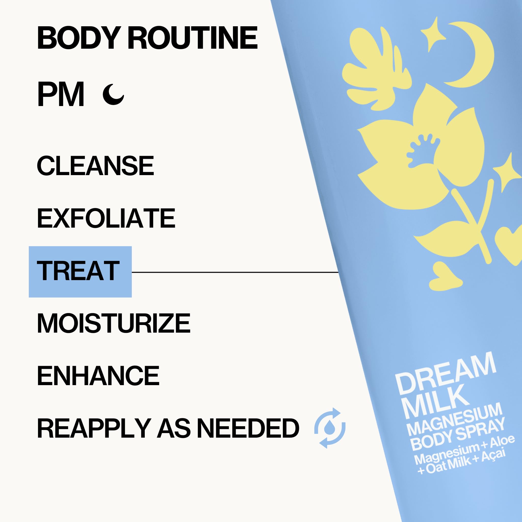 Pacifica Dream Milk inside travel pouch, perfect for on-the-go relaxation