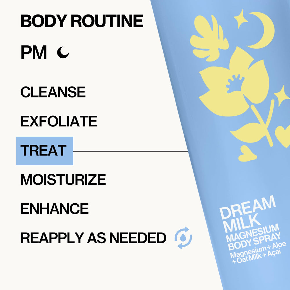 Pacifica Dream Milk inside travel pouch, perfect for on-the-go relaxation