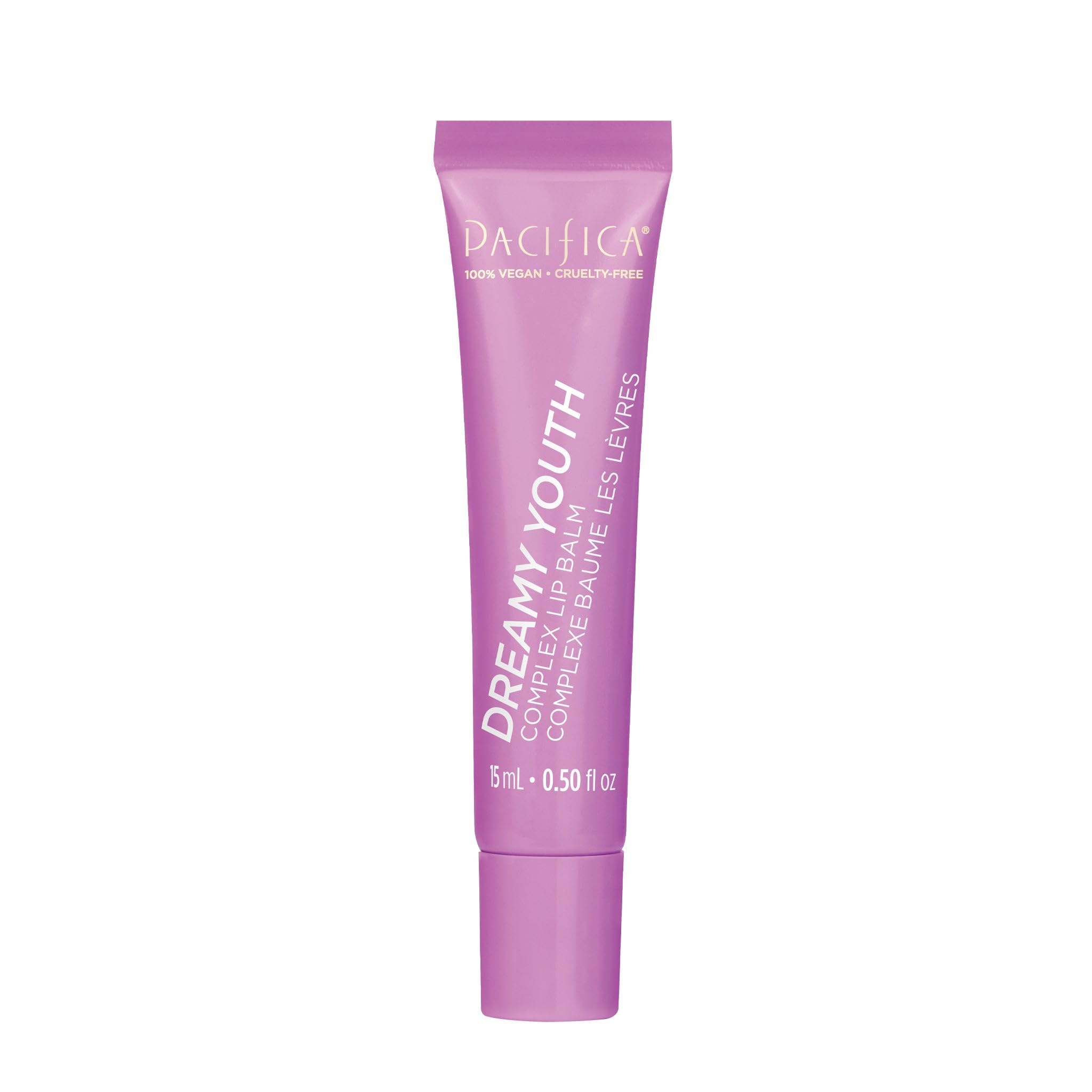 Pacifica Dreamy Youth Complex Lip Balm application promotes deep hydration and smoother, plumper-looking lips